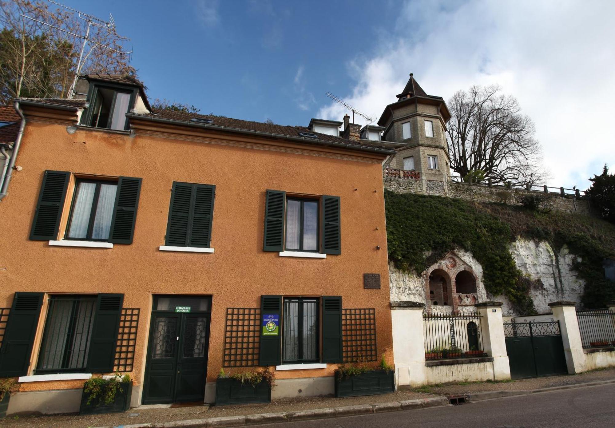 Escale chez un impressionniste - Maison où Claude Monet vécut à Vétheuil Bed and Breakfast Exterior foto